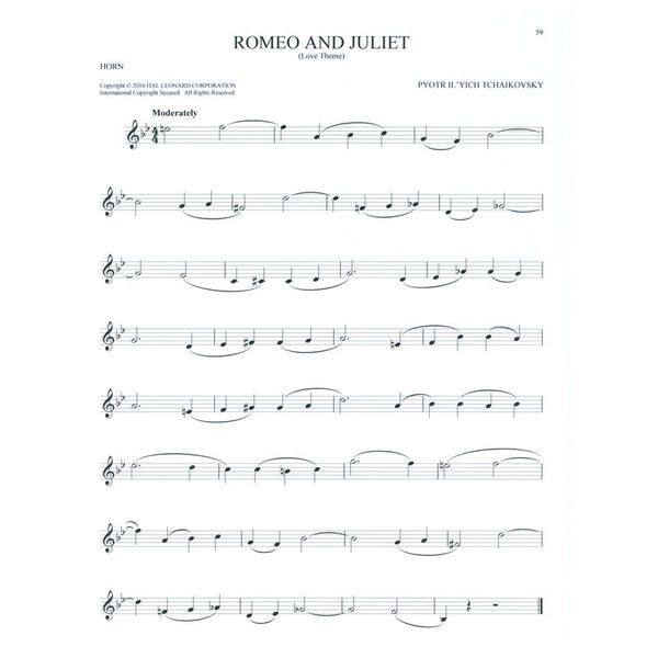 Hal Leonard 101 Classical Themes Horn