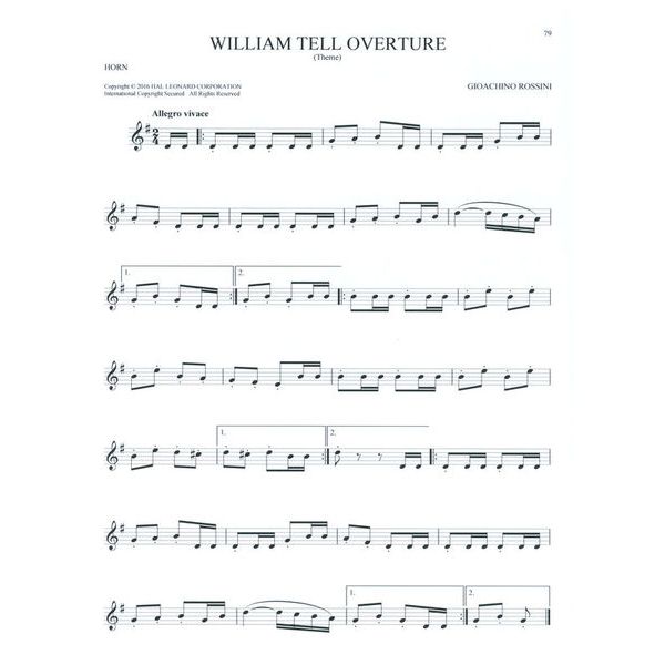 Hal Leonard 101 Classical Themes Horn