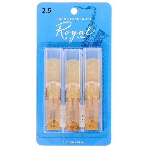 DAddario Woodwinds Royal Tenor Sax 2.5 - 3-Pack