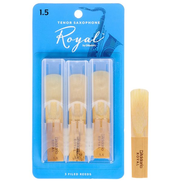 DAddario Woodwinds Royal Tenor Sax 1.5 - 3-Pack