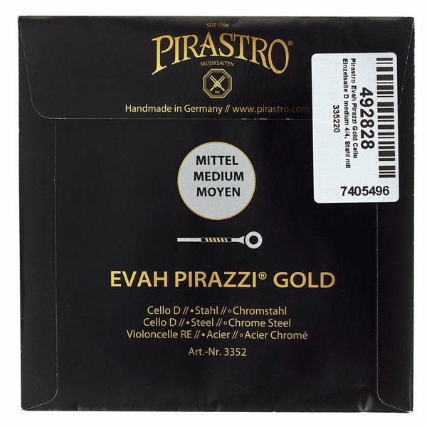 Pirastro Evah Pirazzi Gold Cello D Str.