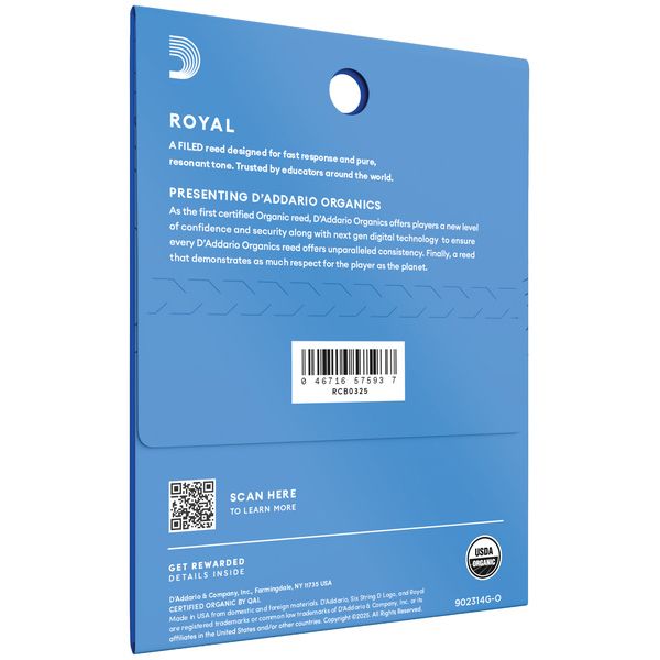 DAddario Woodwinds Royal Bb-Clarinet 2.5 3-Pack