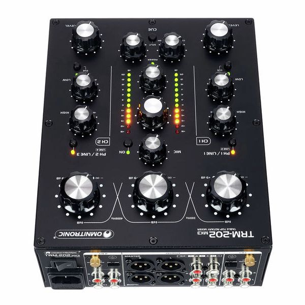 最新最全の omnitronic trm-202 mk3 2ch ロータリーミキサー DJ機材 