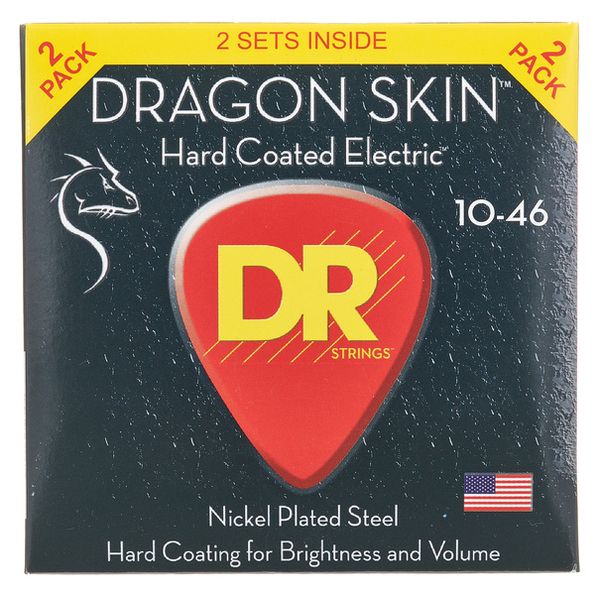 DR Strings Dragon Skin DSE-2/10 2-Pack