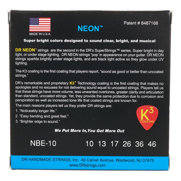 DR Strings Neon Blue NBE-10