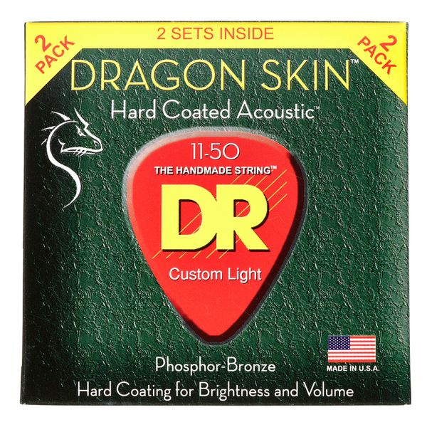 DR Strings Dragon Skin DSA-2/11 2-Pack