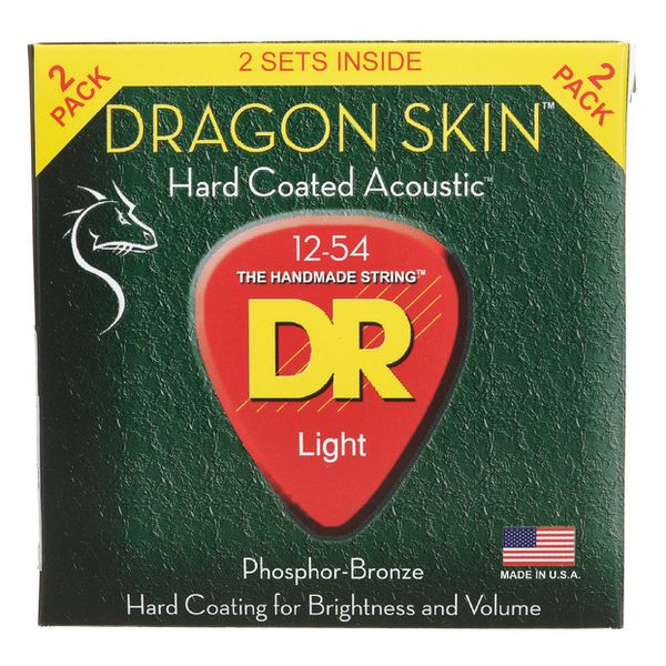 DR Strings Dragon Skin DSA-2/12 2-Pack