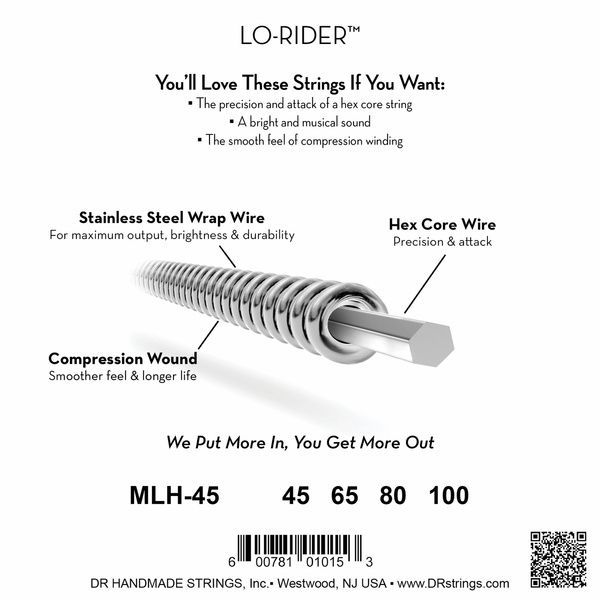 DR Strings Lo-Rider MLH-45