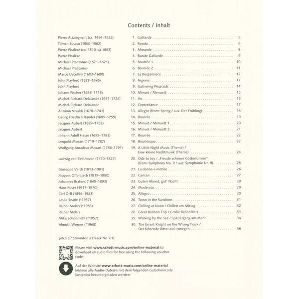 Schott Easy Concert Pieces Recorder 1