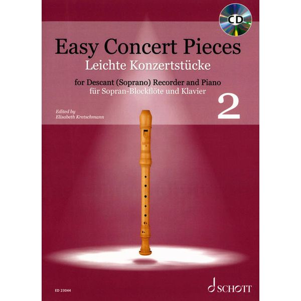 Schott Easy Concert Pieces Recorder 2