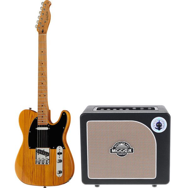 Kit Guitare électrique + Amplificateur 15W + Acccessoires - Orange