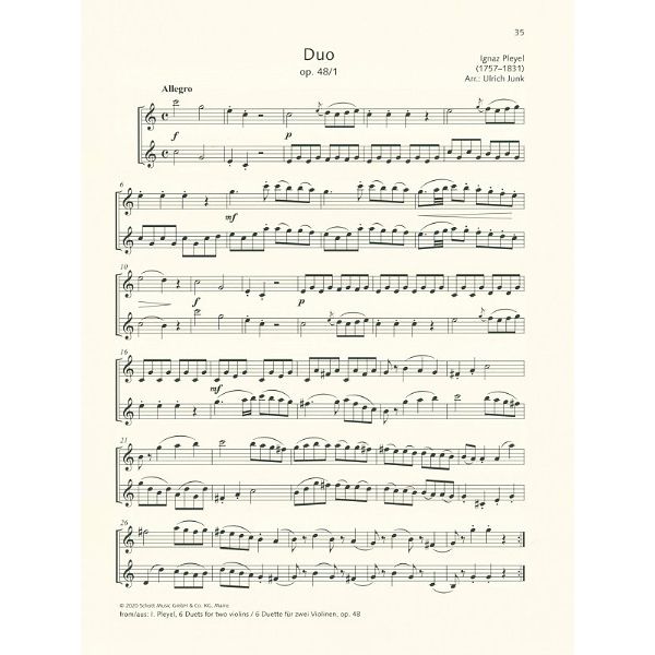 Schott Duets for Fun Alto Saxophone