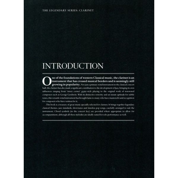 Wise Publications The Legendary Series- Clarinet