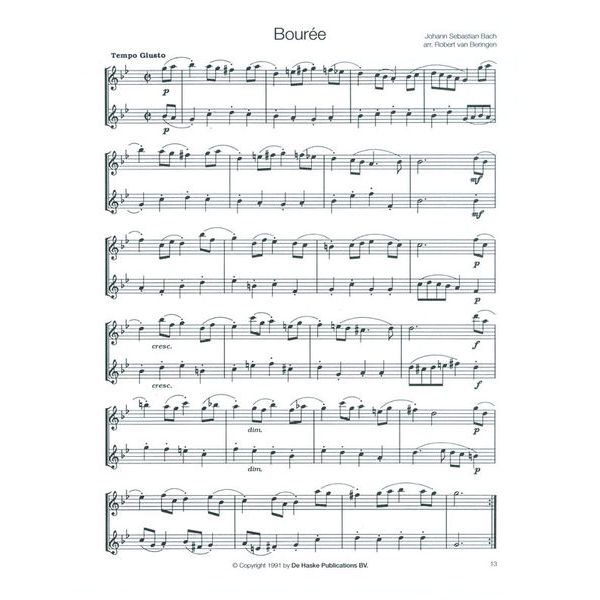 De Haske Bach For Saxophone - Duets