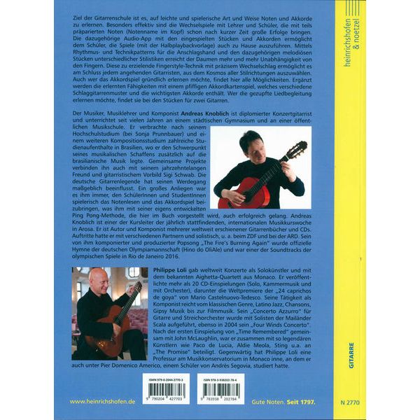 Heinrichshofen Verlag Die Ping Pong Gitarrenschule