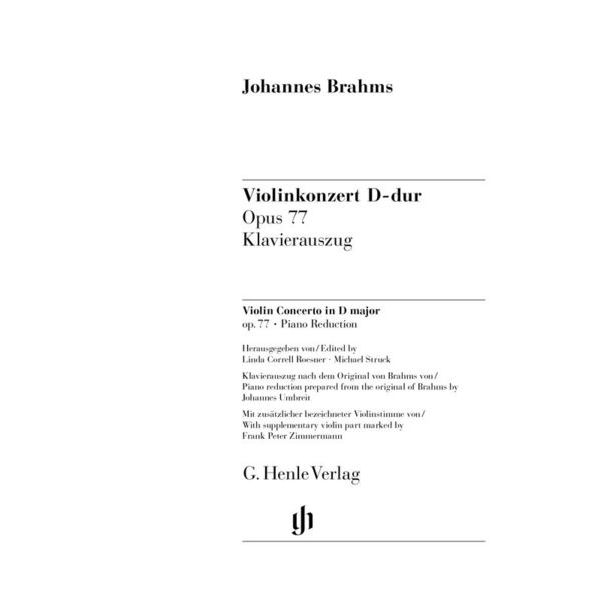 Henle Verlag Brahms Violinkonzert D-Dur