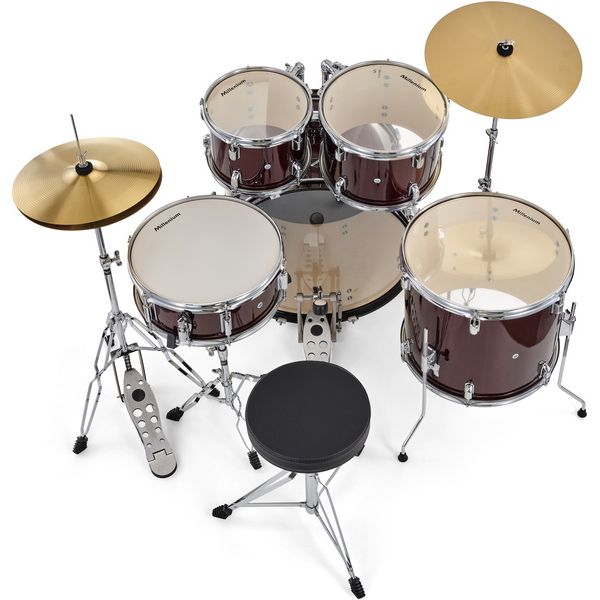 Millenium Focus 22 Drum Set Red