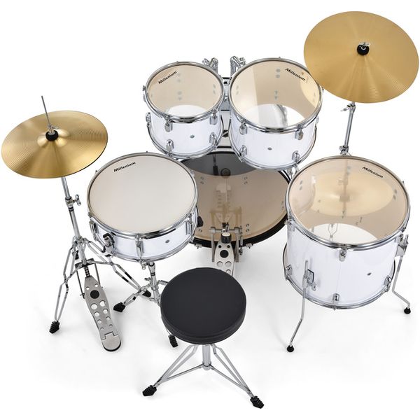 Millenium Focus 20 Drum Set White
