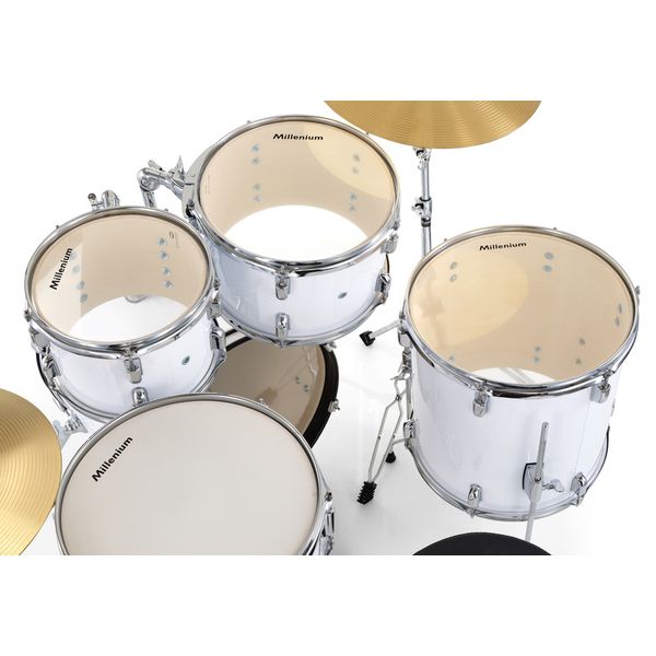 Millenium Focus 18 Drum Set White