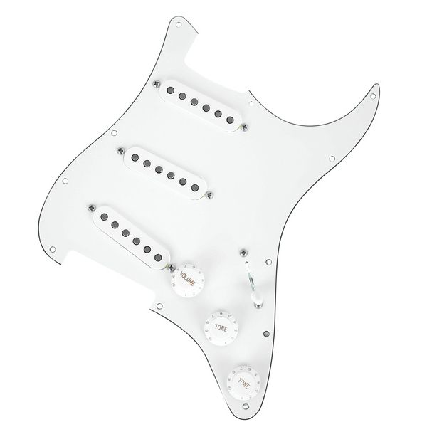 Mojotone 58 Q.Coil Hot Br. Pickguard WH