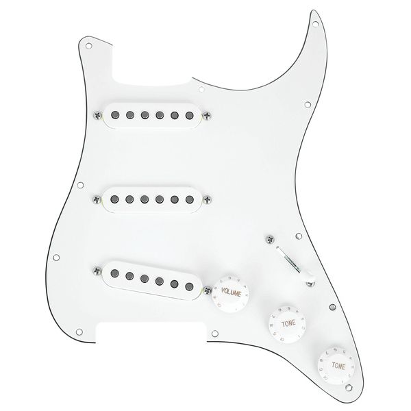 Mojotone 58 Q.Coil Hot Br. Pickguard WH