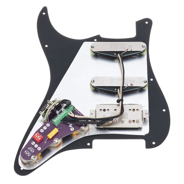 Mojotone 58 Quiet Coil HSS Pickguard BK