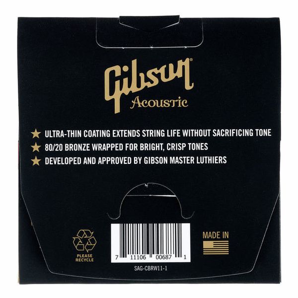 Gibson Coated 80/20 Bronze Ult.Light