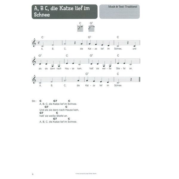 Bosworth 100 Kinderlieder Gitarre 2