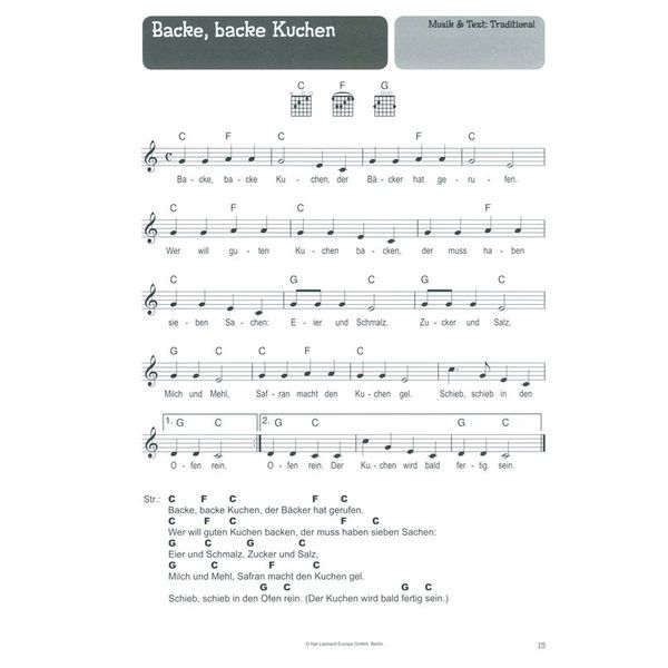Bosworth 100 Kinderlieder Gitarre 2