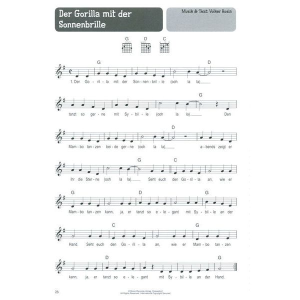 Bosworth 100 Kinderlieder Gitarre 2