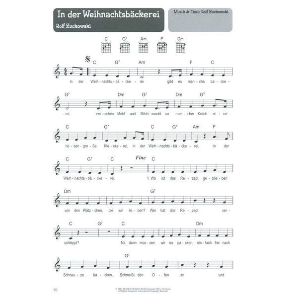 Bosworth 100 Kinderlieder Gitarre 2