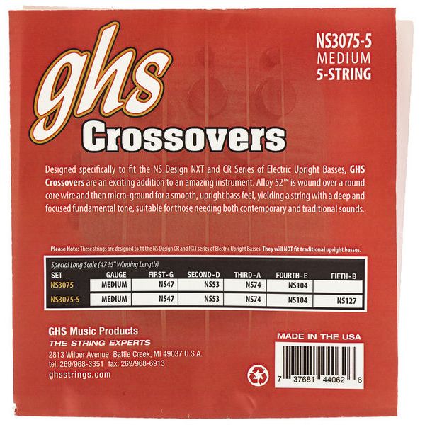 GHS NS3075-5 Crossovers 037-127
