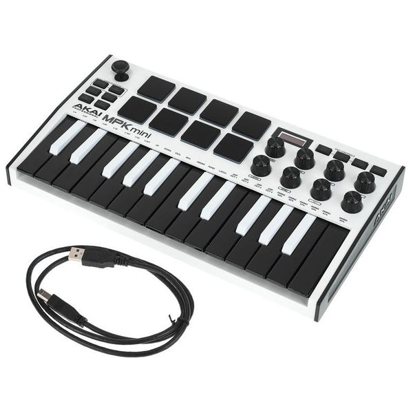 Akai Professional MPK Mini MK III Limited Edition White 25-key Keyboard  Controller