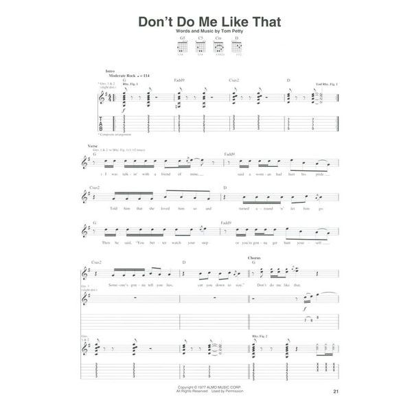 Hal Leonard Tom Petty Definitive Guitar