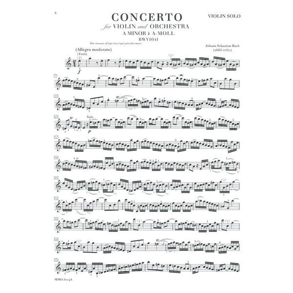 Music Minus One Bach Violin Concerto No.1