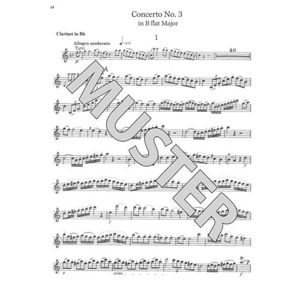 Music Minus One Weber Clarinet Concerto No. 1