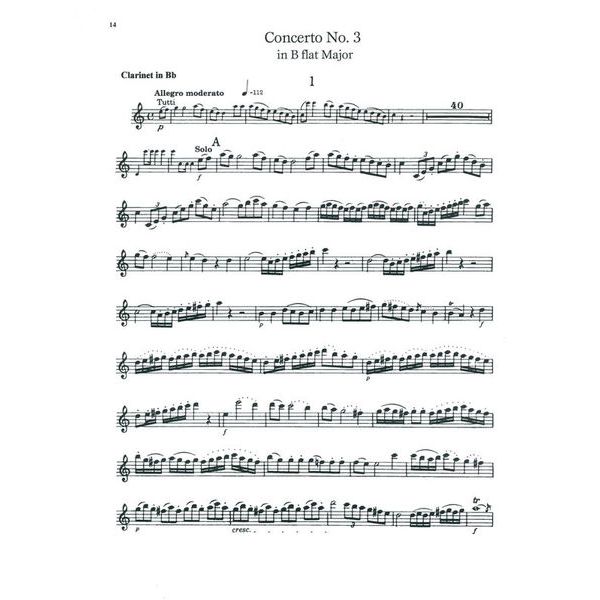 Music Minus One Weber Clarinet Concerto No. 1