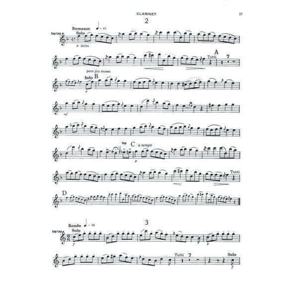 Music Minus One Weber Clarinet Concerto No. 1