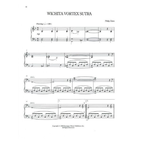 Chester Music Philip Glass Solo Piano