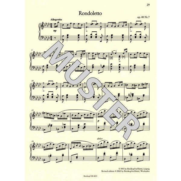Breitkopf & Härtel Sibelius Piano Pieces