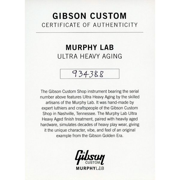 Gibson Les Paul 59 Lemonburst UHA #1