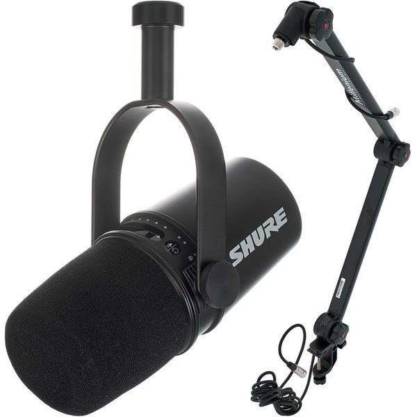 MV7X + Xlr Xlr 3 m offert Microphone pack with stand Shure