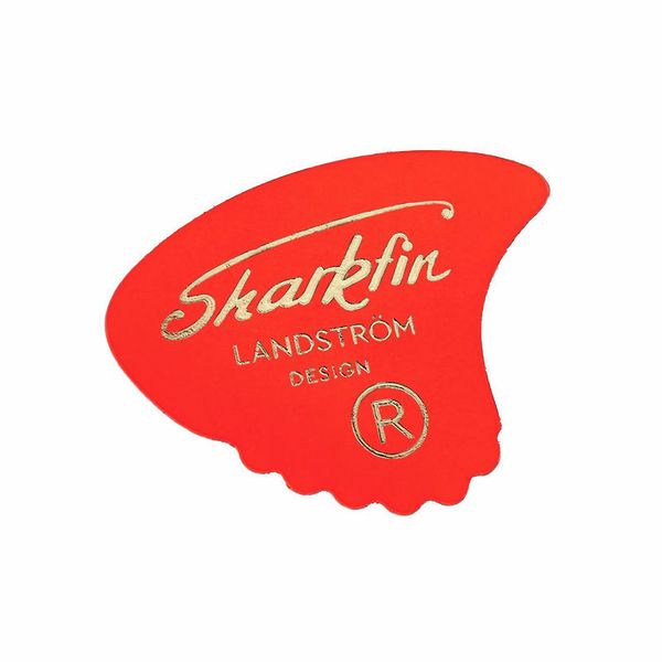 Sharkfin Pick Goldprint Soft Red 25