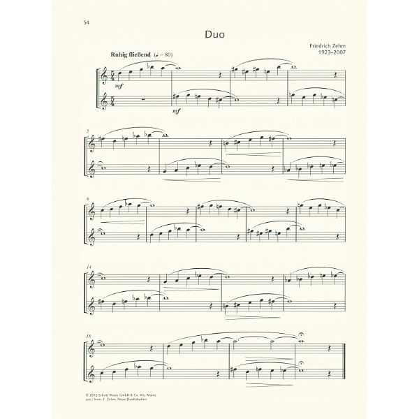 Schott Duets for Fun Flute