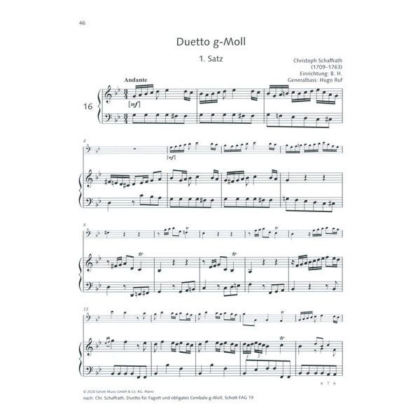 Schott Bassblockflöten-Konzertbuch