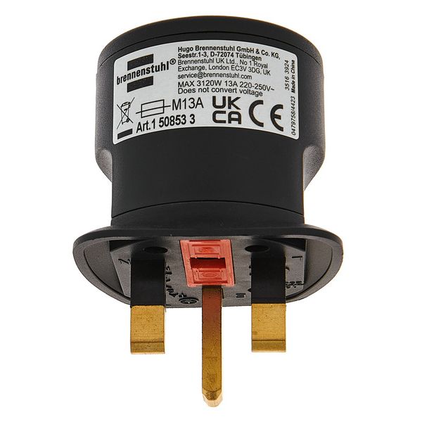 Brennenstuhl Travel Adapter earthed to GB