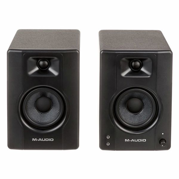 M-Audio BX4 - Monitores de estudio de 4.5 pulgadas, altavoces de PC HD para  grabación y multimedia con software de producción de música, 120 W, par.