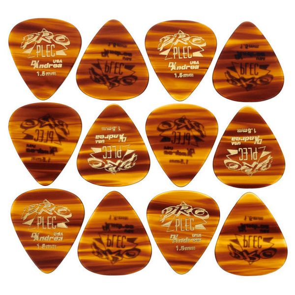 50 Pièces Plectres - Médiators Guitare - Mix d'épaisseurs 0,58 mm à 1,5 mm