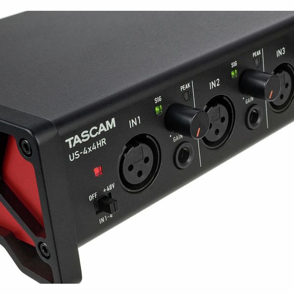 お買い得お得即決◆新品◆送料無料TASCAM US-4x4HR 4Mic 4IN/4OUT USB オーディオ インターフェース オーディオインターフェース