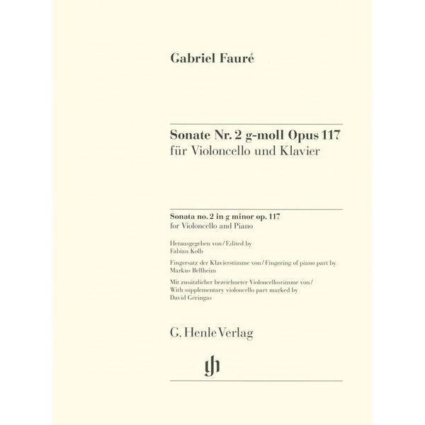 Henle Verlag Fauré Cellosonate Nr.2